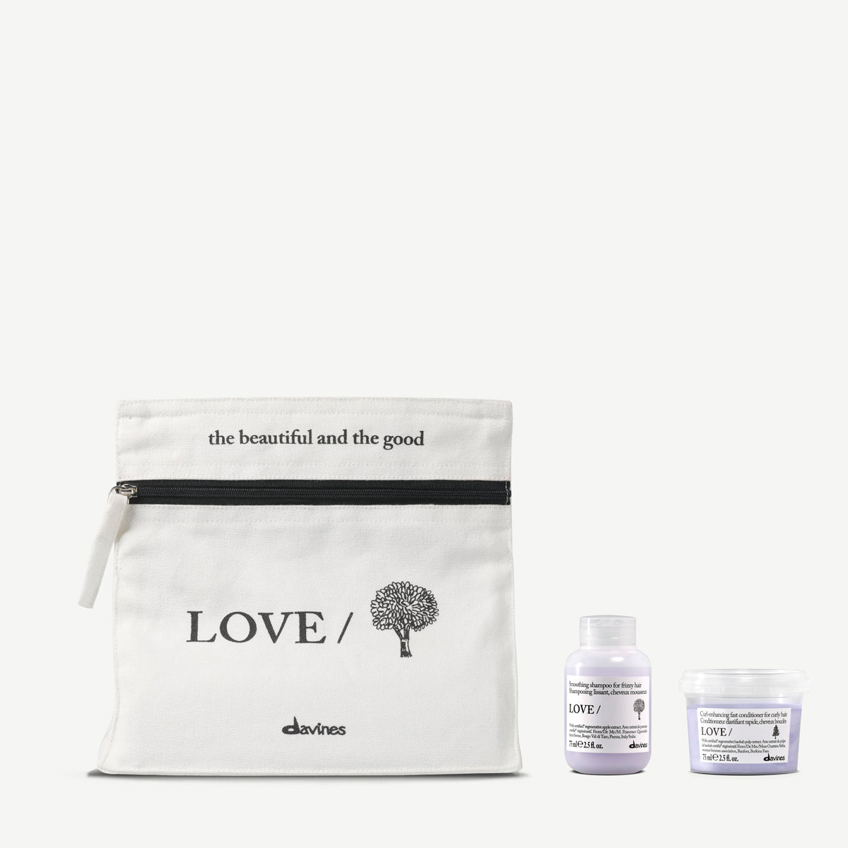 Davines LOVE SMOOTHING Discovery Kit - Routine for frizz-free, smooth, and shiny hair