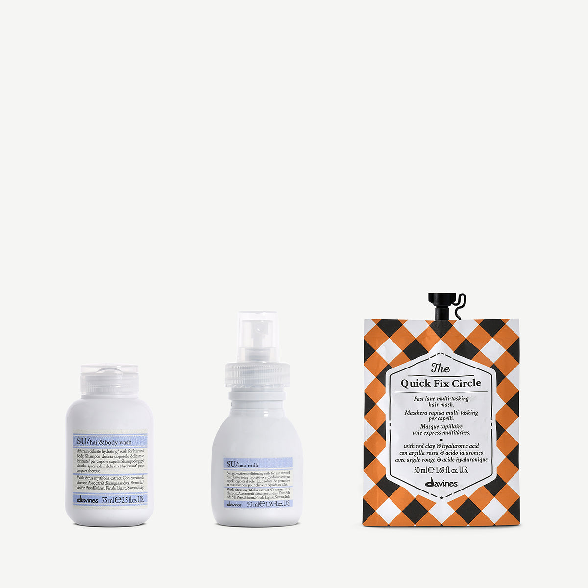 Summer Travel Set Set for healthy, hydrated hair during the summer 1 kit Davines