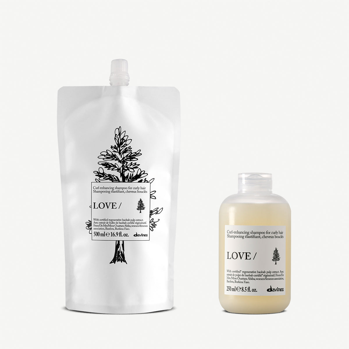 LOVE Curl Shampoo Refill Duo 1 1 kitDavines