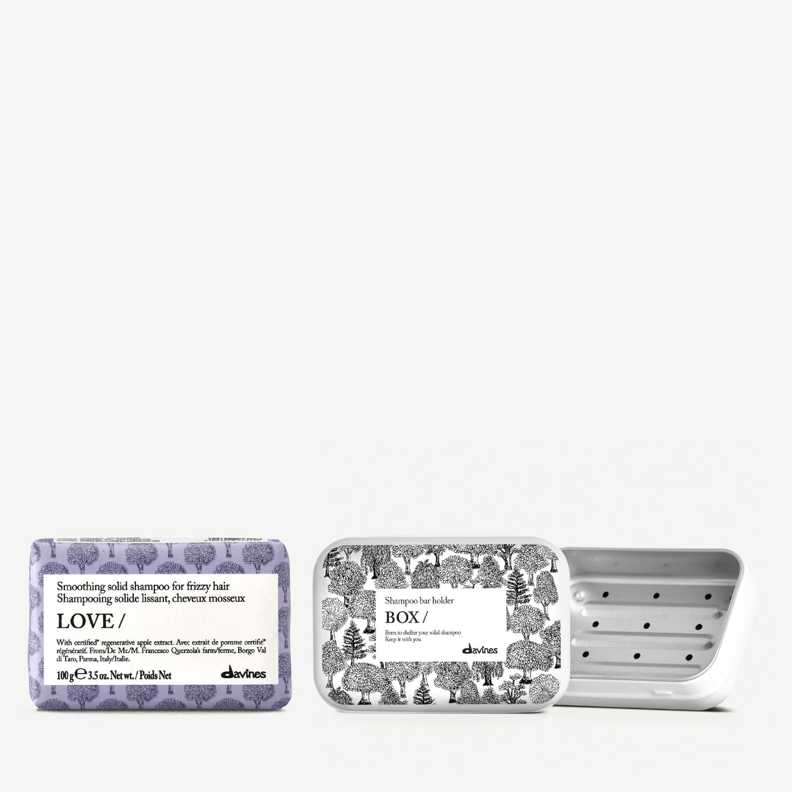 LOVE SMOOTHING Solid Shampoo and Case 1 1 kitDavines