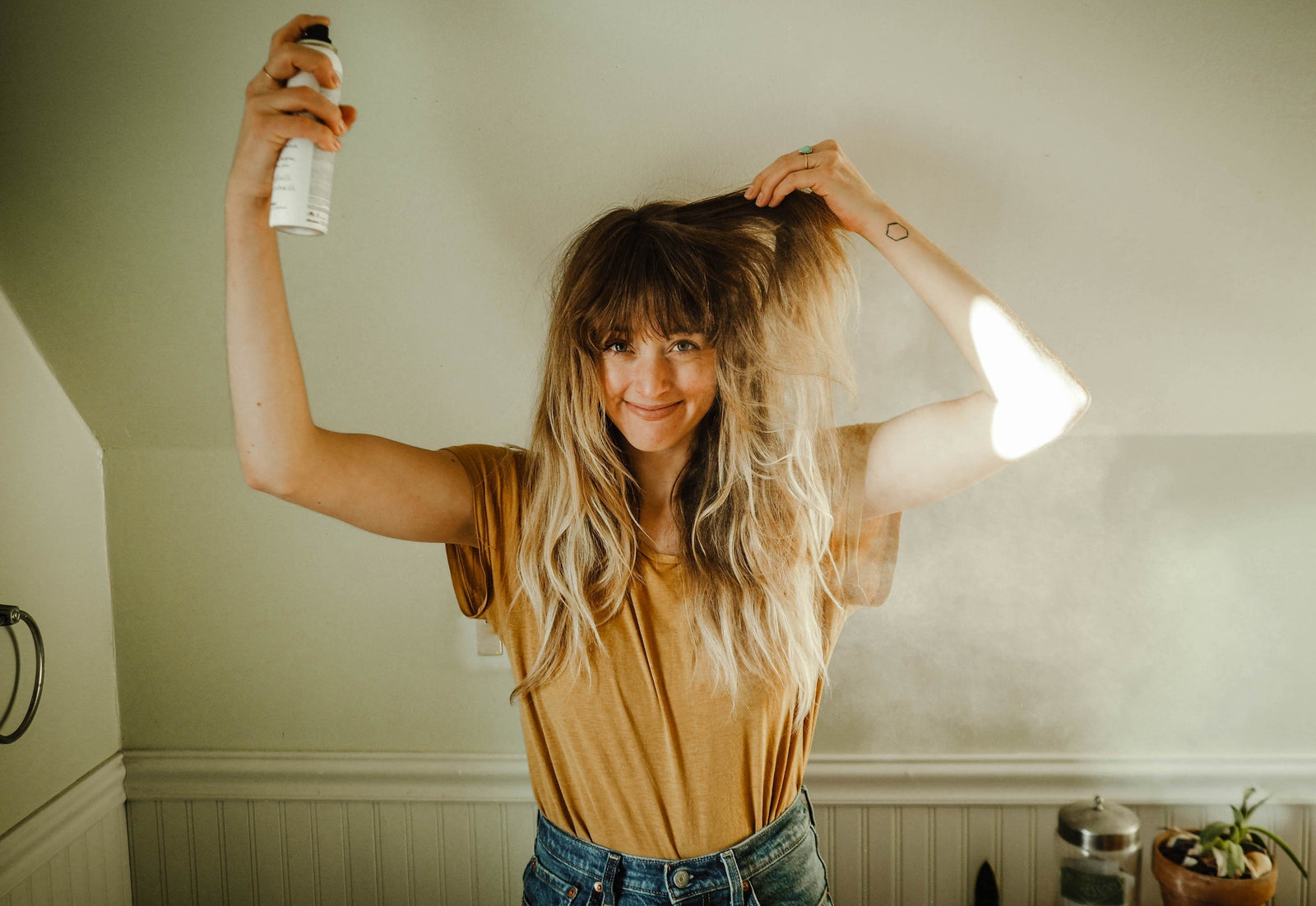 Davines Hair Refresher dry shampoo hair styling