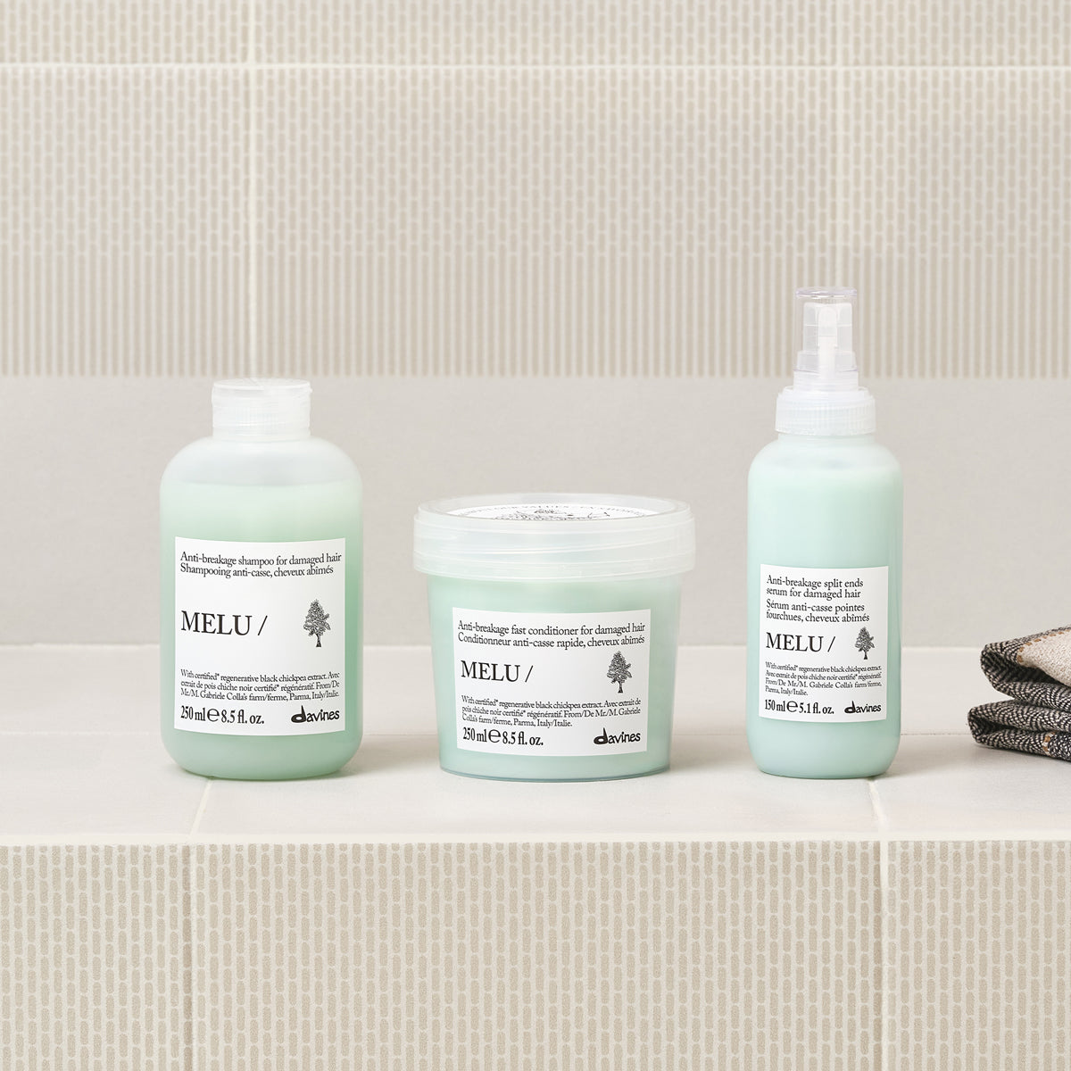 
Davines MELU Shampoo - Anti-breakage shampoo for damaged hair