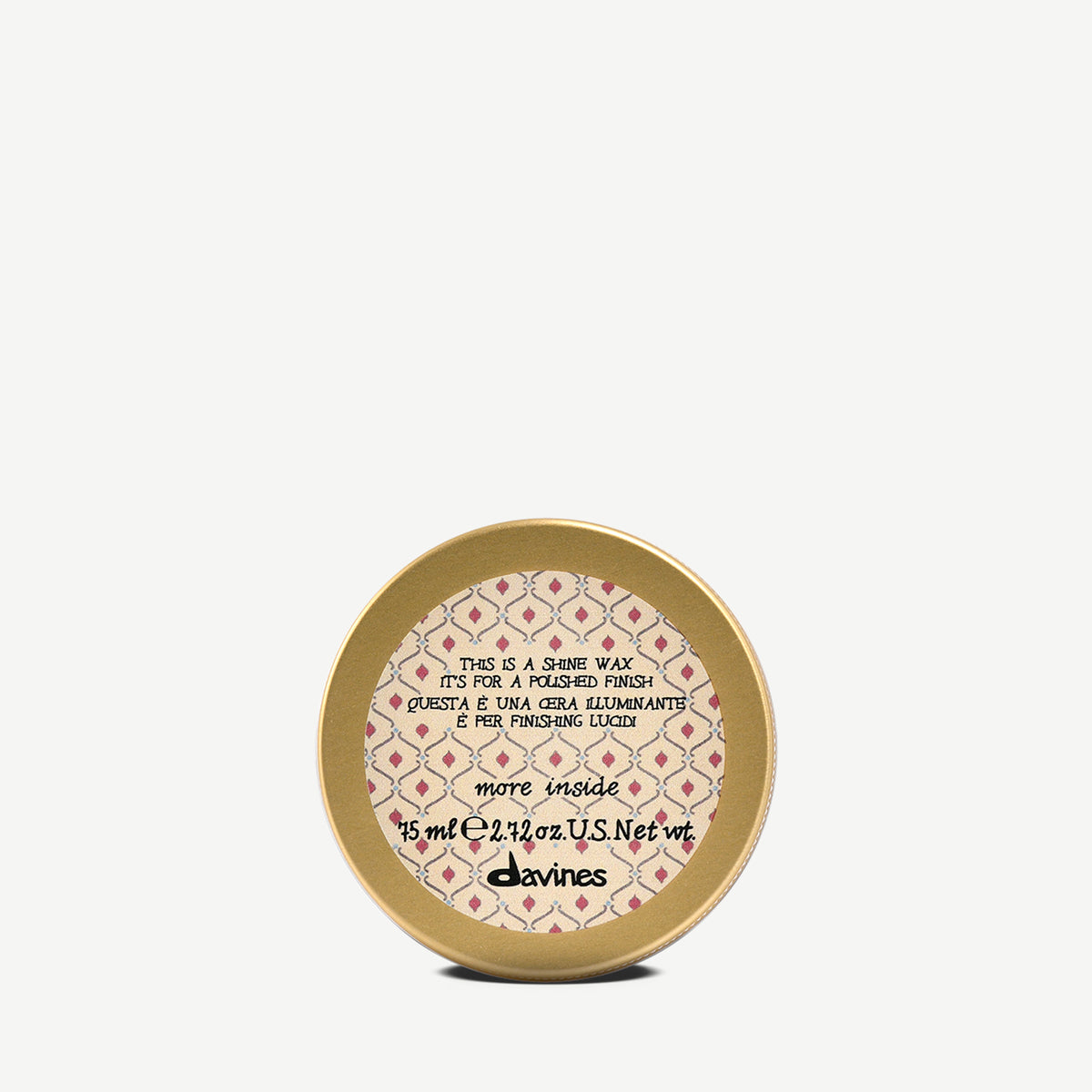 
Davines This is a Shine Wax - For creating glossy and sleek, structured styles.