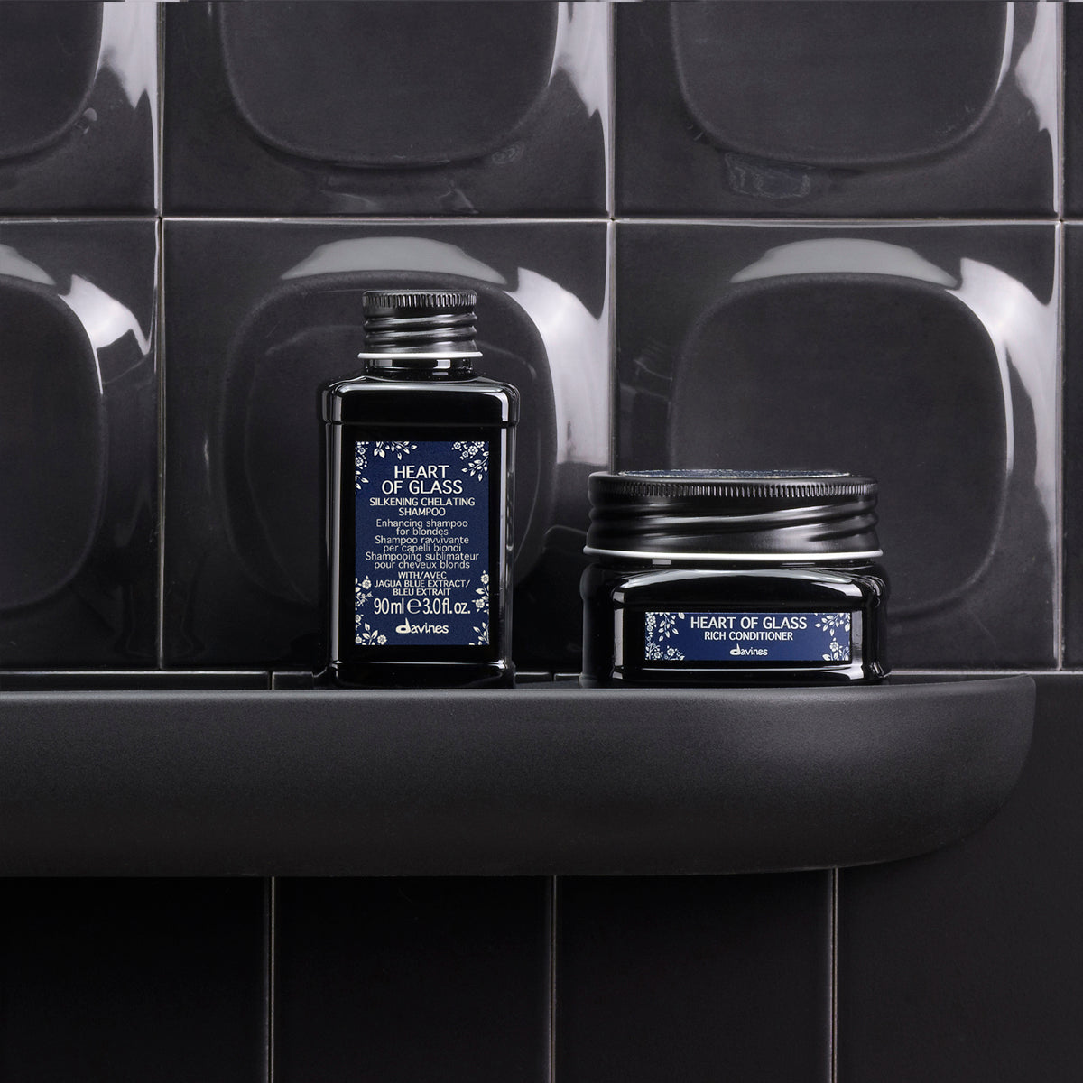 
Davines HEART OF GLASS Rich Conditioner - Fortifying, enhancing conditioner for natural or cosmetic blondes