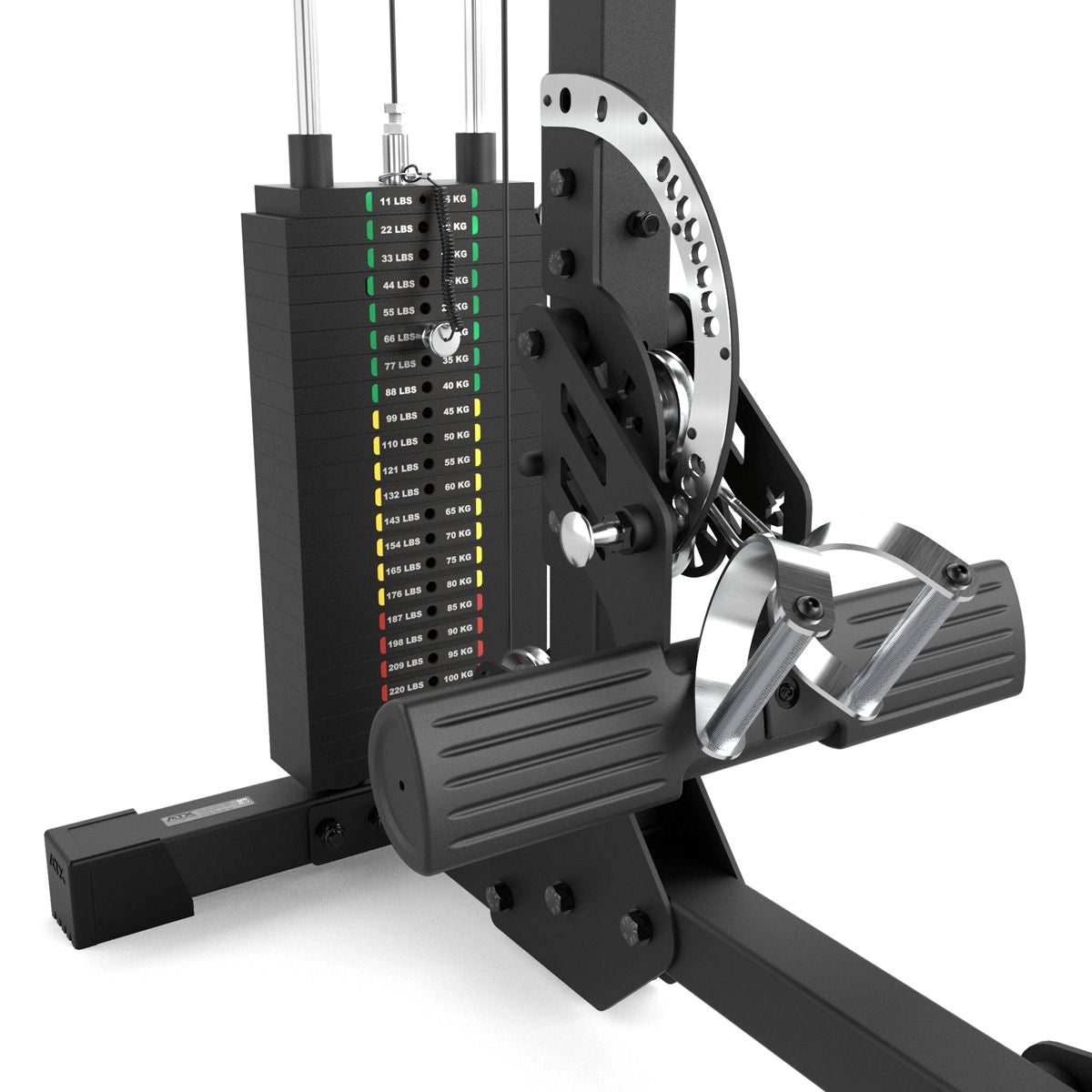 ATX® Latzug / Ruderzug LMSW - 700 - mit 115 kg Steckgewichte - Latzug / Ruderzug Kombo (Stack Weight)