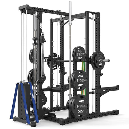 ATX® Multipresse - Rack 780 Komplettstation mit Latzugstation - 125 kg Steckgewichte - Multipresse mit Kabelzug