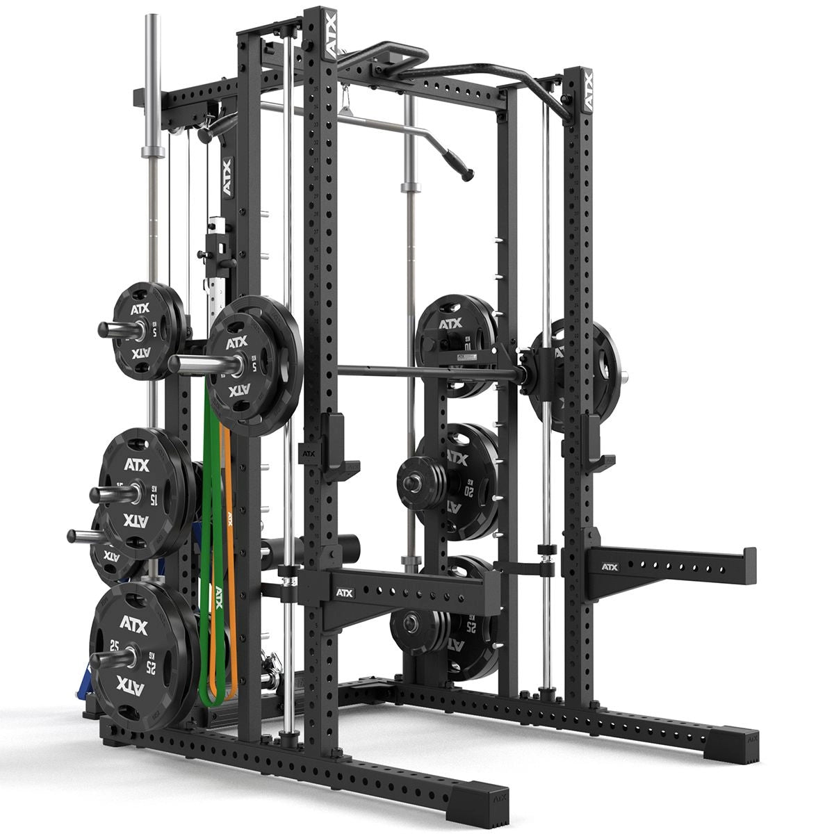 ATX® Multipresse - Rack MPX - 780 Komplettstation mit Latzugstation - Plate Load Ø 50 mm - Multipresse mit Kabelzug