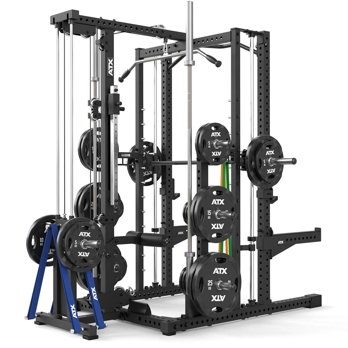 ATX® Multipresse - Rack MPX - 780 Komplettstation mit Latzugstation - Plate Load Ø 50 mm - Multipresse mit Kabelzug