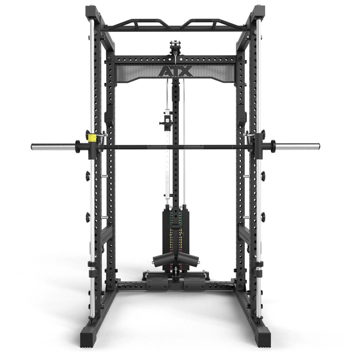 ATX® Power Rack 780 mit Latzug - Steckgewichte & Multipresse - Power Rack mit Kabelzug