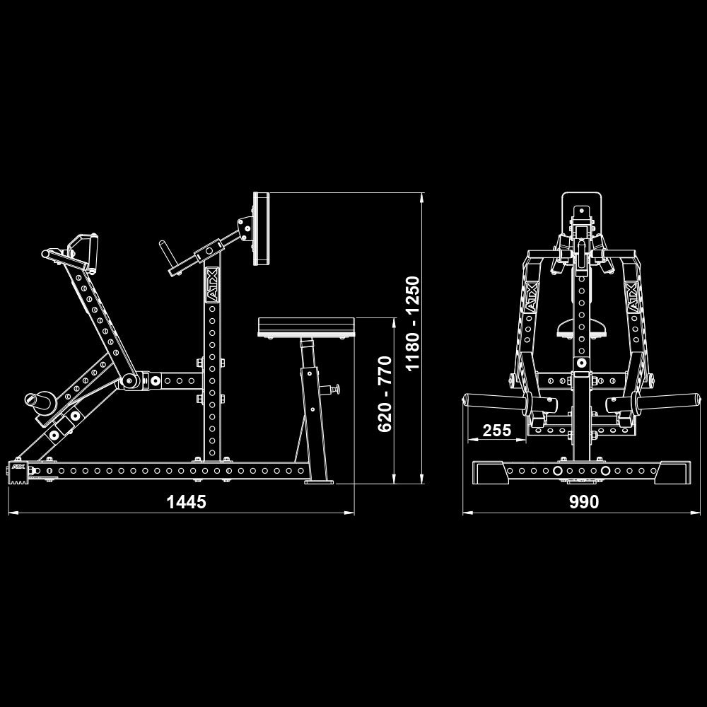 ATX® Rücken - Rudergerät - Back - Contractor RMX - 760 - Low Row Rudergerät