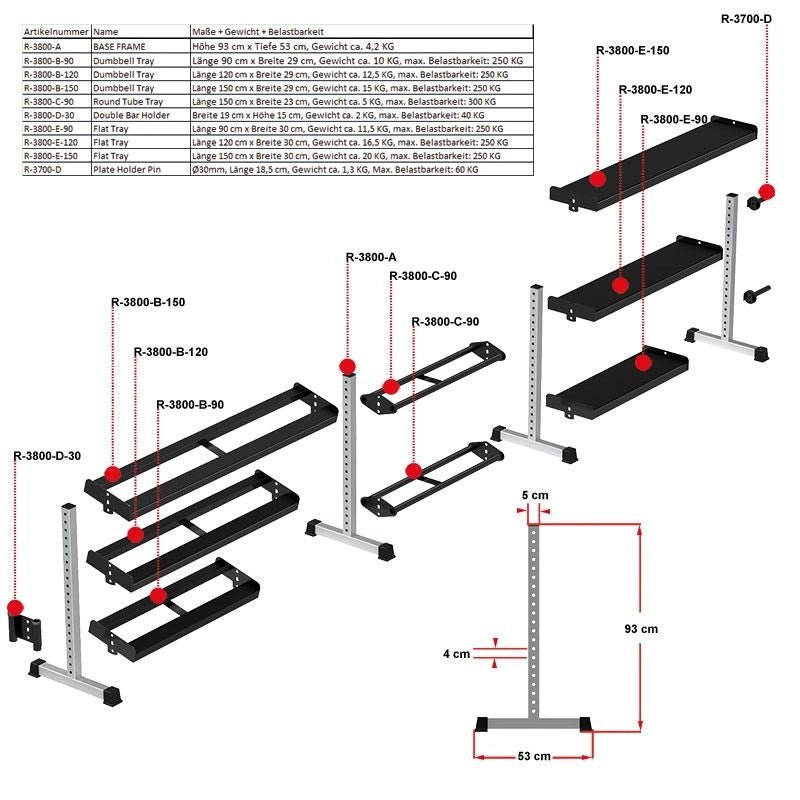 Build your Storage - Modulares Storage Rack - System SEMI - PRO 400 - Storage Modular