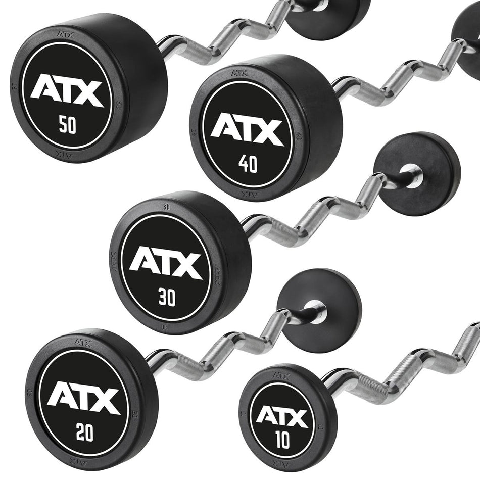 SZ kompakt súlyzók PRO Style gumírozott - 10-50 kg - ATX logóval